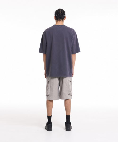 CREAM SODA LAB(クリームソーダラボ)の「シーアルエスディーエル スモールロゴガーメントダイングピグメント半袖Tシャツシャドウパープルホワイト(Tシャツ/カットソー・メンズ・その他・LARGE/X-LARGE)」の4枚目の写真