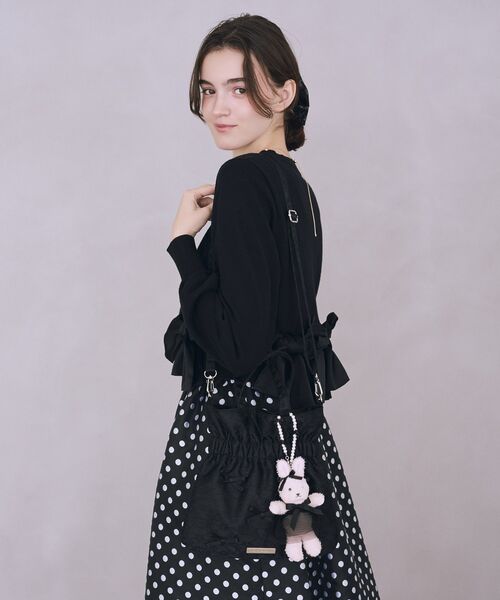 Maison de FLEUR(メゾンドフルール)の「リボンマニアラビットチャーム(キーホルダー・レディース・ピンク・FREE)」の3枚目の写真