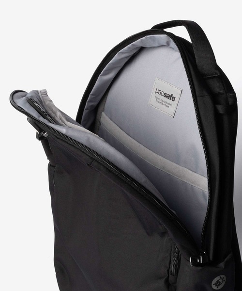 pacsafe(パックセーフ)の「【Pacsafe / パックセーフ】Pacsafe V 16L All-around Backpack / オールアラウンド バックパック リュック 防犯機能(バックパック/リュック・メンズ・ブラック・FREE)」の16枚目の写真