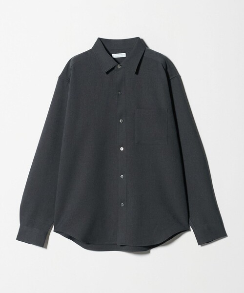 BEAUTY&YOUTH UNITED ARROWS(ビューティーアンドユースユナイテッドアローズ)の「【WEB限定 WARDROBE SMART】ウールライク シャツ(シャツ/ブラウス・メンズ・ブラック/ダークグレー/オリーブ・S/L/M/XL)」の2枚目の写真