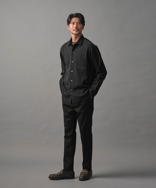 BEAUTY&YOUTH UNITED ARROWS(ビューティーアンドユースユナイテッドアローズ)の「【WEB限定 WARDROBE SMART】ウールライク シャツ(シャツ/ブラウス・メンズ・ブラック/ダークグレー/オリーブ・S/L/M/XL)」の7枚目の写真
