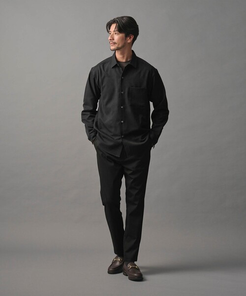 BEAUTY&YOUTH UNITED ARROWS(ビューティーアンドユースユナイテッドアローズ)の「【WEB限定 WARDROBE SMART】ウールライク シャツ(シャツ/ブラウス・メンズ・ブラック/ダークグレー/オリーブ・S/L/M/XL)」の8枚目の写真