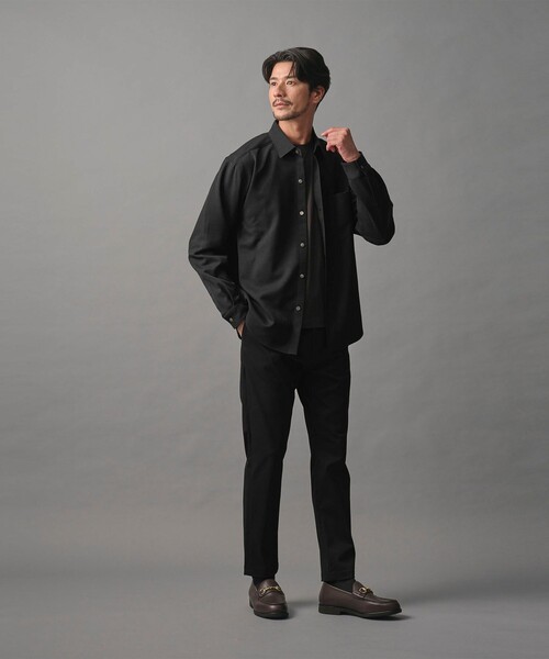 BEAUTY&YOUTH UNITED ARROWS(ビューティーアンドユースユナイテッドアローズ)の「【WEB限定 WARDROBE SMART】ウールライク シャツ(シャツ/ブラウス・メンズ・ブラック/ダークグレー/オリーブ・S/L/M/XL)」の15枚目の写真