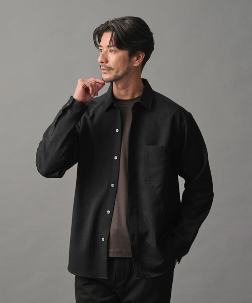BEAUTY&YOUTH UNITED ARROWS(ビューティーアンドユースユナイテッドアローズ)の「【WEB限定 WARDROBE SMART】ウールライク シャツ(シャツ/ブラウス・メンズ・ブラック/ダークグレー/オリーブ・S/L/M/XL)」の17枚目の写真