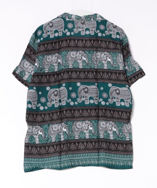 チャイハネ（チャイハネ）の「【チャイハネ】エレヴァラMEN'Sシャツ（シャツ/ブラウス・メンズ・レッド/ブルー/グリーン・FREE）」の4枚目の写真