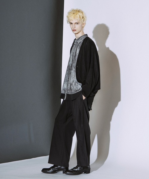 NO ID.(ノーアイディ)の「【NO ID.】Dolman Sleeve Cardigan / ドルマン スリーブ カーディガン(カーディガン/ボレロ・メンズ・グレー/ダークグレー/ブラック・ONE SIZE)」の10枚目の写真