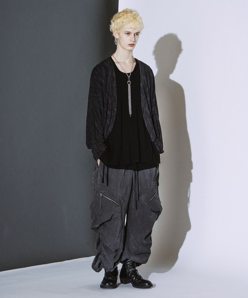 NO ID.(ノーアイディ)の「【NO ID.】Dolman Sleeve Cardigan / ドルマン スリーブ カーディガン(カーディガン/ボレロ・メンズ・グレー/ダークグレー/ブラック・ONE SIZE)」の13枚目の写真
