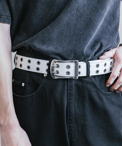 Dickies ディッキーズ 40mm スクエアバックル ダブルハトメベルト