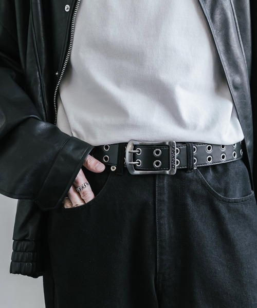 Dickies ディッキーズ 40mm スクエアバックル ダブルハトメベルト