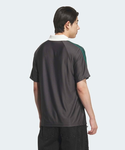 adidas(アディダス)の「FTBL JSY for BEAUTY&YOUTH ジャージー / アディダスオリジナルス adidas Originals(Tシャツ/カットソー・メンズ・ブラック・3XL/LARGE/XX-LARGE/XX-SMALL/X-SMALL/X-LARGE/SMALL/MEDIUM)」の4枚目の写真