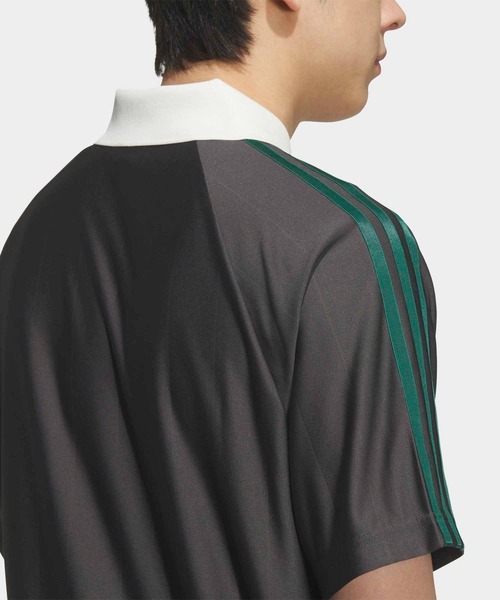 adidas(アディダス)の「FTBL JSY for BEAUTY&YOUTH ジャージー / アディダスオリジナルス adidas Originals(Tシャツ/カットソー・メンズ・ブラック・3XL/LARGE/XX-LARGE/XX-SMALL/X-SMALL/X-LARGE/SMALL/MEDIUM)」の6枚目の写真
