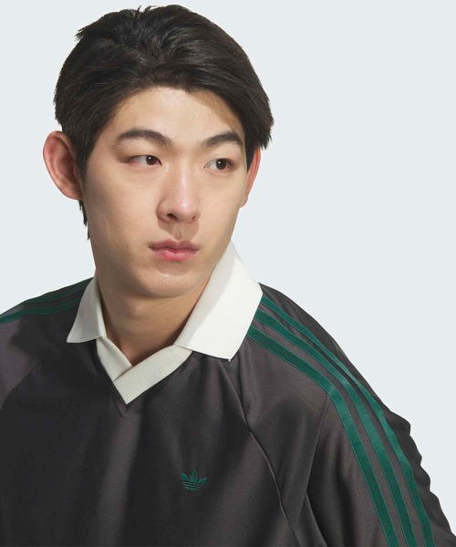 adidas(アディダス)の「FTBL JSY for BEAUTY&YOUTH ジャージー / アディダスオリジナルス adidas Originals(Tシャツ/カットソー・メンズ・ブラック・3XL/LARGE/XX-LARGE/XX-SMALL/X-SMALL/X-LARGE/SMALL/MEDIUM)」の5枚目の写真