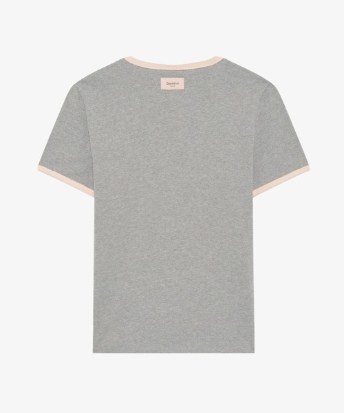 Repetto（レペット）の「ツートーン バレエスタジオ Tシャツ / S0682（Tシャツ/カットソー・レディース・ライトグレー・MEDIUM/SMALL）」の5枚目の写真