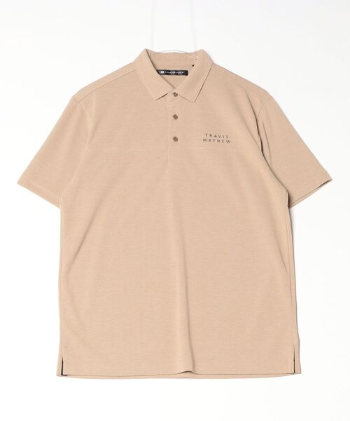 ALPEN / SPORTS DEPO SELECT（アルペンスポーツデポセレクト）の「TravisMathew トラヴィスマシュー 半袖ベーシックロゴポロ（ポロシャツ・メンズ・ホワイト/ベージュ/ネイビー/カーキ・M/L/LL/3L）」の2枚目の写真