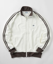 DISCUS（ディスカス）の「【71】【DISCUS/ディスカス】配色リブ ワッフル スリーブライン トラックジャケット/ラインジャージ/ライトアウター/スポーツミックス/ユニセックス/レディース/メンズ（ジャージ）」