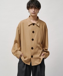 【WEB限定】 アクセントボタンビッグシャツ