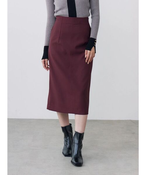 TONAL(トーナル)の「レースヘムタイトスカート(スカート・レディース・ネイビー/ボルドー/グレー・SMALL/MEDIUM)」の17枚目の写真