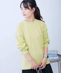綿100% お洗濯してもよれにくい ビッグシルエット 袖リブ 大人 長袖Tシャツ(スムースタッチ)