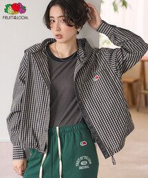 FRUIT OF THE LOOM×FREAK'S STORE/フルーツオブザルーム 別注 フード付きシャツ/チェックシャツ