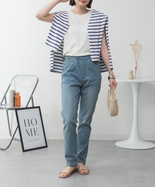 ElegChic(エレグシック)の「ラウンドネックノースリーブトップ(タンクトップ・レディース・ブラック/オフホワイト/カーキ/チャコールグレー/グレイッシュベージュ/杢グレー・4L/XXL/XL/L/M)」の13枚目の写真