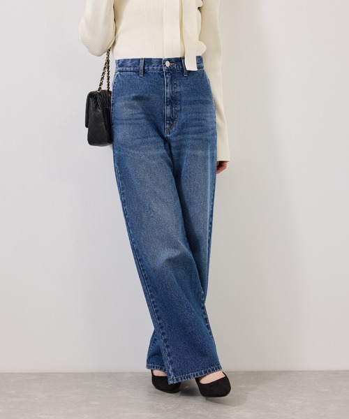 VIS(ビス)の「ハートスタッズストレートデニム(デニムパンツ・レディース・オフホワイト/ブルー・S/M)」の22枚目の写真
