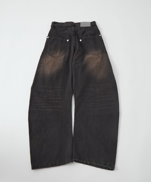 CONZ(コンズ)の「over dye curved denim(デニムパンツ・レディース・ブルー/ブラック・1/3/2)」の16枚目の写真