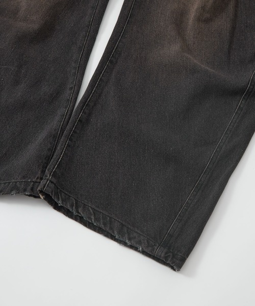 CONZ(コンズ)の「over dye curved denim(デニムパンツ・レディース・ブルー/ブラック・1/3/2)」の20枚目の写真