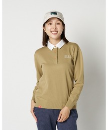 【Rosasen/GOLF】 ライトポリ エリ付きニット