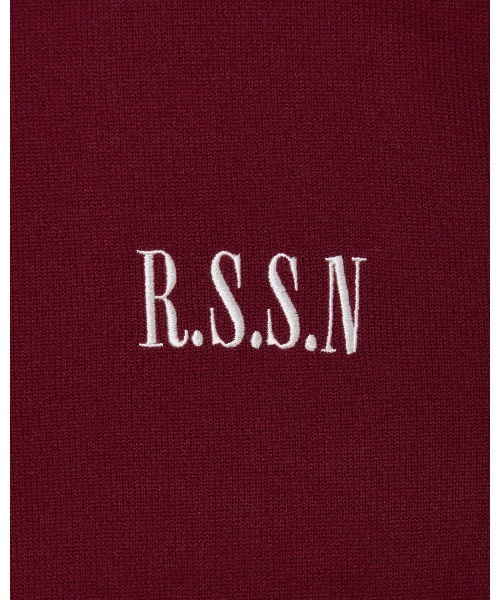 ROSASEN(ロサーセン)の「【Rosasen/GOLF】 ライトポリ エリ付きニット(ニット/セーター・レディース・ワインレッド/ベージュ・42/40)」の11枚目の写真