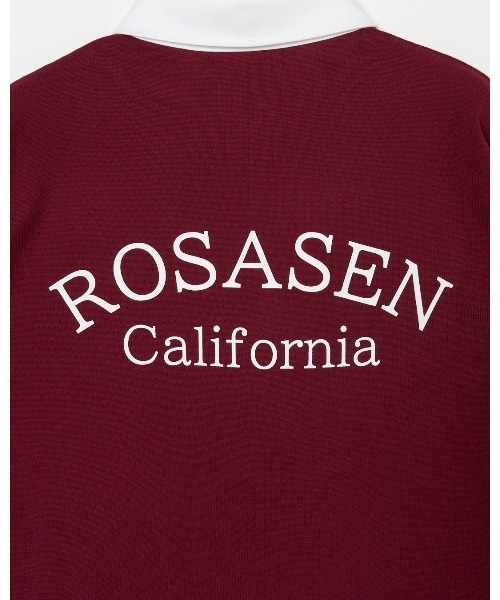 ROSASEN(ロサーセン)の「【Rosasen/GOLF】 ライトポリ エリ付きニット(ニット/セーター・レディース・ワインレッド/ベージュ・42/40)」の12枚目の写真