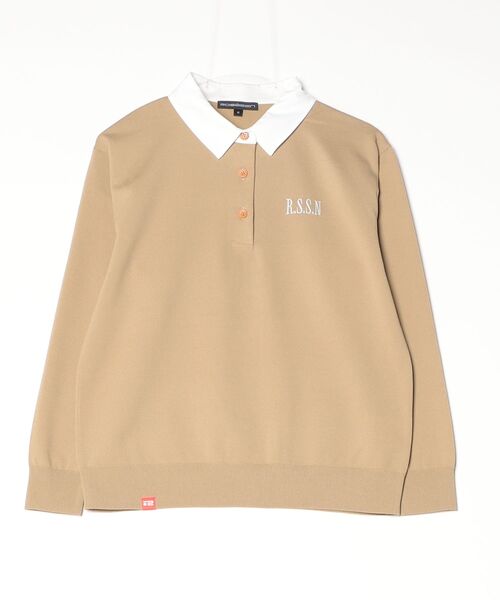 ROSASEN(ロサーセン)の「【Rosasen/GOLF】 ライトポリ エリ付きニット(ニット/セーター・レディース・ワインレッド/ベージュ・42/40)」の17枚目の写真