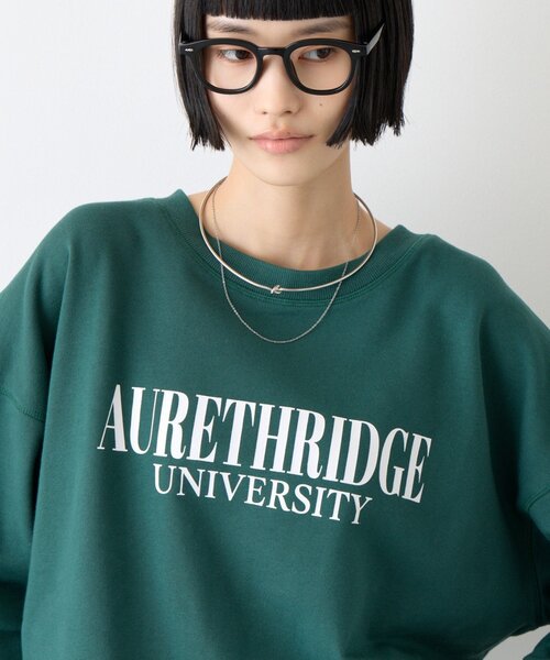 CIAOPANIC TYPY(チャオパニックティピー)の「∴カレッジロゴサイドスリットオーバースウェット(Tシャツ/カットソー・レディース・グレー/オフホワイト/ブラウン/チャコールグレー/レッド/グリーン・ONE SIZE)」の5枚目の写真