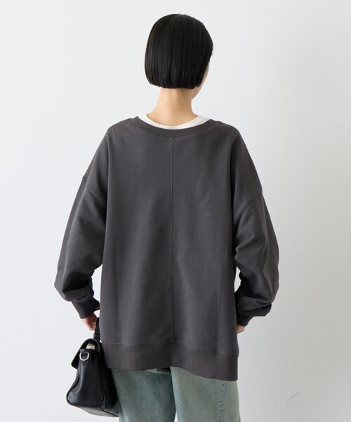 CIAOPANIC TYPY(チャオパニックティピー)の「∴カレッジロゴサイドスリットオーバースウェット(Tシャツ/カットソー・レディース・グレー/オフホワイト/ブラウン/チャコールグレー/レッド/グリーン・ONE SIZE)」の15枚目の写真