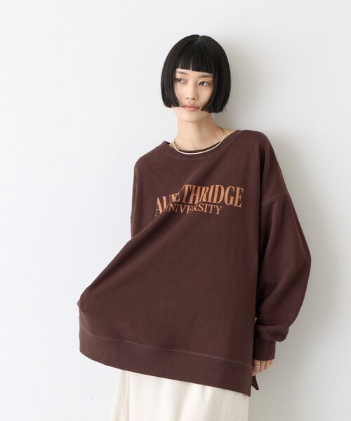 CIAOPANIC TYPY(チャオパニックティピー)の「∴カレッジロゴサイドスリットオーバースウェット(Tシャツ/カットソー・レディース・グレー/オフホワイト/ブラウン/チャコールグレー/レッド/グリーン・ONE SIZE)」の20枚目の写真