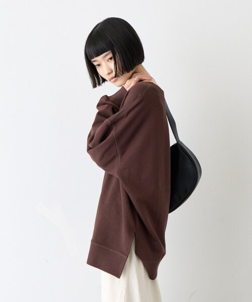 CIAOPANIC TYPY(チャオパニックティピー)の「∴カレッジロゴサイドスリットオーバースウェット(Tシャツ/カットソー・レディース・グレー/オフホワイト/ブラウン/チャコールグレー/レッド/グリーン・ONE SIZE)」の11枚目の写真