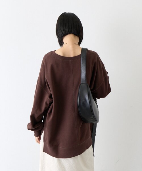 CIAOPANIC TYPY(チャオパニックティピー)の「∴カレッジロゴサイドスリットオーバースウェット(Tシャツ/カットソー・レディース・グレー/オフホワイト/ブラウン/チャコールグレー/レッド/グリーン・ONE SIZE)」の12枚目の写真