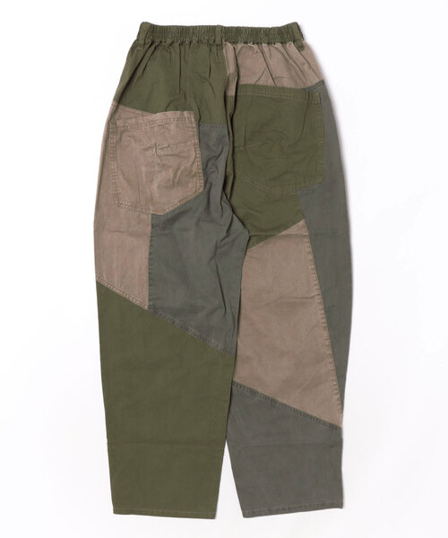 mililopiulu(ミリロピュール)の「mililopiulu/ミリロピュール WEAVE PATCH PANTS L【gsc別注商品】(その他パンツ・レディース・カーキ/チャコールグレー・LARGE)」の3枚目の写真