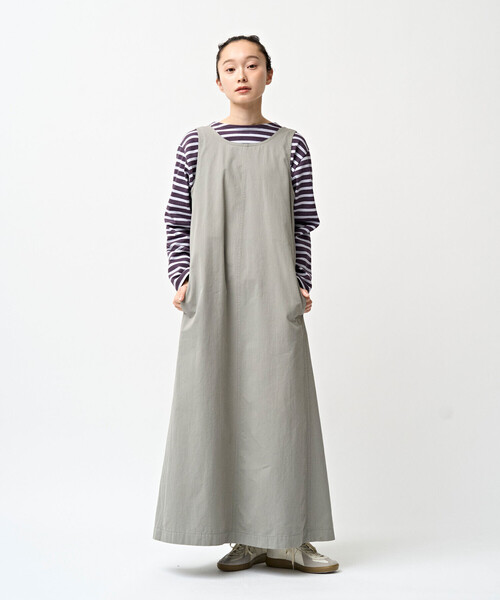 ORCIVAL（オーシバル）の「ORCIVAL | コットンツイル ノースリーブAラインワンピース WOMEN（ワンピース・レディース・ブラック・1）」の10枚目の写真