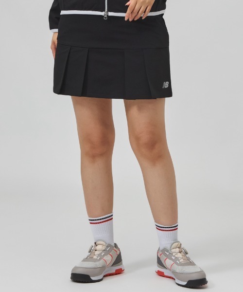 NEW BALANCE（ニューバランス）の「ニューバランス New Balance SOFTSHELL PLEATED SKIRT（スカート・レディース・ブラック/ベージュ/ホワイト×ブラック・S/M/L/XL）」の3枚目の写真