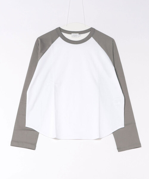 handvaerk（ハンドバーク）の「handvaerk | 60/2 ベースボールTシャツ WOMEN（Tシャツ/カットソー・レディース・ホワイト/グレー系その他/ブラウン系その他・S）」の2枚目の写真