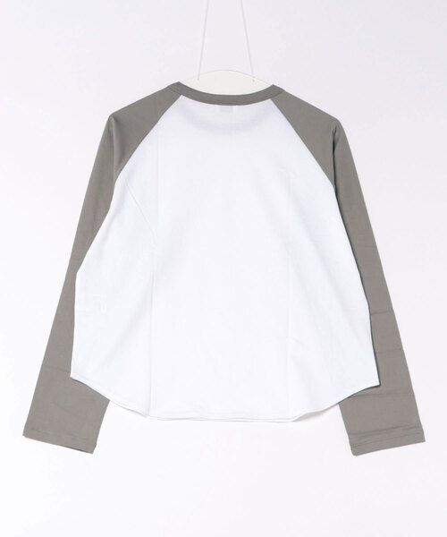 handvaerk（ハンドバーク）の「handvaerk | 60/2 ベースボールTシャツ WOMEN（Tシャツ/カットソー・レディース・ホワイト/グレー系その他/ブラウン系その他・S）」の4枚目の写真