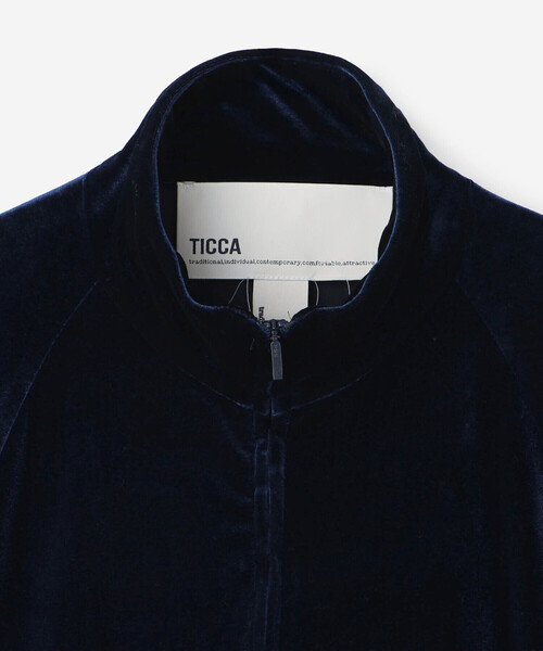 TICCA(ティッカ)の「TICCA | 〈別注〉ベロア トラックジャケット WOMEN(その他トップス・レディース・ネイビー・F)」の4枚目の写真