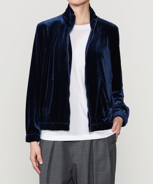 TICCA(ティッカ)の「TICCA | 〈別注〉ベロア トラックジャケット WOMEN(その他トップス・レディース・ネイビー・F)」の1枚目の写真