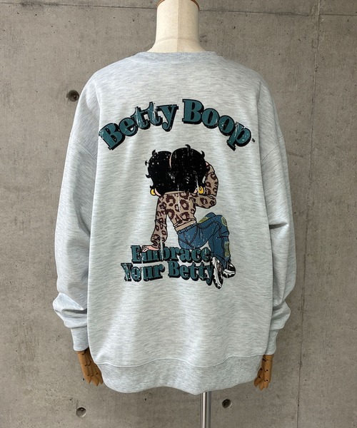 GLAMOROUS JANE（グラマラスジェーン）の「BETTY BOOPプリントオーバーサイズトレーナー（スウェット・レディース・レッド/杢グレー/ブラック・FREE）」の22枚目の写真