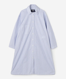 GALLEGO DESPORTES | 〈別注〉コットンポプリン シャツドレス STRIPE WOMEN