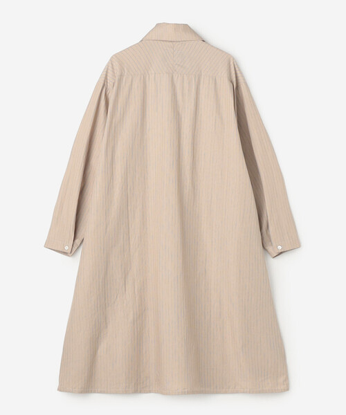 GALLEGO DESPORTES(ギャレゴデスポート)の「GALLEGO DESPORTES | 〈別注〉コットンポプリン シャツドレス STRIPE WOMEN(シャツワンピース・レディース・ブルー系その他/ブラウン系その他・S)」の4枚目の写真