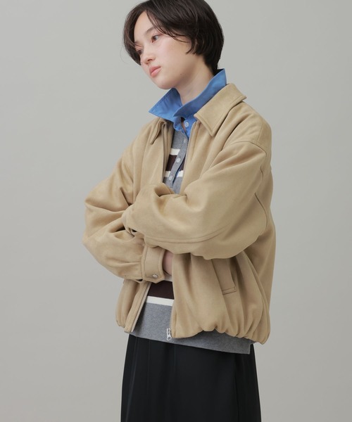 LAKOLE(ラコレ)の「スウェードライクブルゾン / 1068419(ブルゾン・レディース・ベージュ/チャコール/キャメル・FREE)」の9枚目の写真