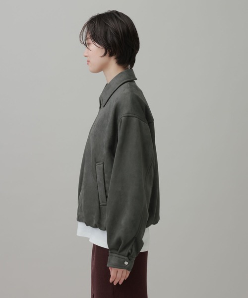 LAKOLE(ラコレ)の「スウェードライクブルゾン / 1068419(ブルゾン・レディース・ベージュ/チャコール/キャメル・FREE)」の13枚目の写真