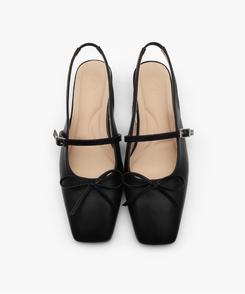 SAPPUN(サプン)の「Lemar(レマー)リボンスリングバックフラットパンプス(220-65104)SAPPUN(サプン)(パンプス・レディース・ブラック/ベージュ・24.5/24/23.5/23/22.5)」の13枚目の写真