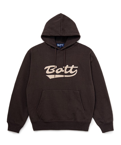 BOTT(ボット)の「BoTT / ボット SCRIPT LOGO HOODIE(パーカー・メンズ・イエロー/グレー/ブラウン・MEDIUM/SMALL/LARGE)」の2枚目の写真